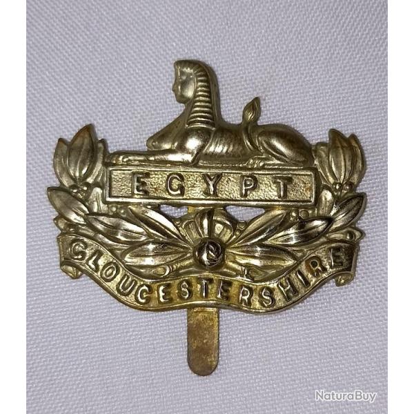 Cap badge insigne de casquette Anglais GLOUCESTERSHIRE WW2