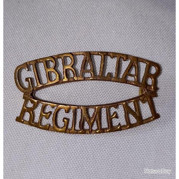 Titre d'�paule title Anglais GIBRALTAR R�giment
