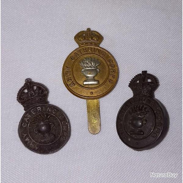 Cap badge insigne de casquette et uniforme Anglais ARMY GATERING CORPS WW2