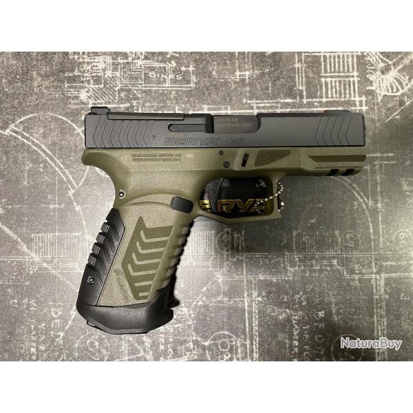 DERYA DY9 Noir/Vert "Optics Ready"