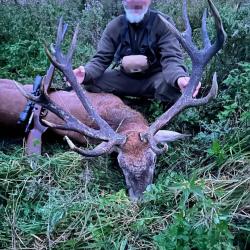 Chasse au cerf en Pologne - troph&eacute;e de plus de 6kg