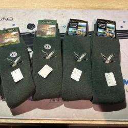 SUPERBE lot de 4 paires de chaussettes canard taille 43/46 destockage chasse enchere  luka BLASER r8