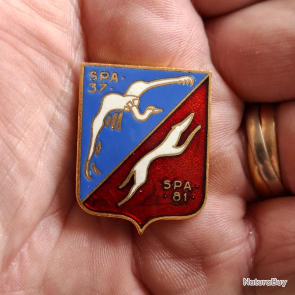 INSIGNE ESCADRON DE CHASSE 1 / 4 DAUPHINE LUXEUIL