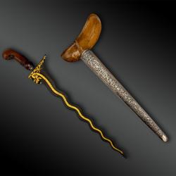 Couteau appel&eacute; Kriss - &Icirc;le de Java, Indon&eacute;sie - XX&egrave;me si&egrave;cle