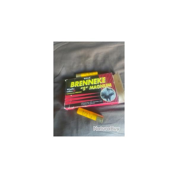 "Cartouches � balles calibre 20 Prevot Brenneke "S" Magnum"