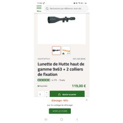 Demi jumelle sight optic  9.63