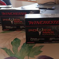Balle Winchester  power max bonded calibre 7 RM