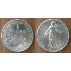 France 1 Franc 1908 Semeuse par Roty Piece Argent Francs