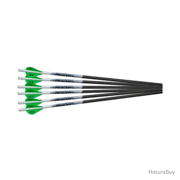 PACK 6 TRAITS PROFLIGHT CARBONE EXCALIBUR 18 pouces 3 lumineux