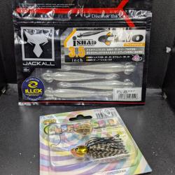 Lot 445/ Leurre JACK ALL' i shad et SPINNER  TIEMCO CRIMER TACKLE curepopspin....