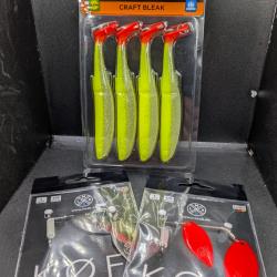 Lot448 /SAVAGE GEAR craft bleak(dark night)+ 2 KOFI x-tra VIBE LMBA