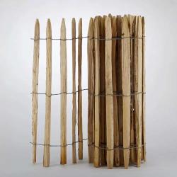 Ganivelle en Ch&acirc;taignier Certifi&eacute; PEFC - 10m x 1m - Espacement 6-7 cm