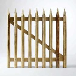 Portillon en Ch&acirc;taignier Chambert 1x1m - Ganivelle Naturelle