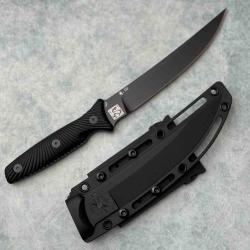 Couteau Spartan Blades Ronin Torii Lame Acier D2 Black Manche Black G10 Etui Kydex SBBL4BKBK