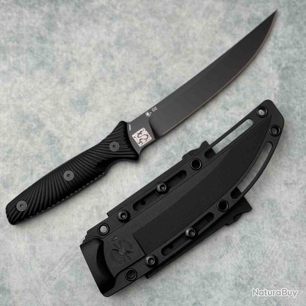 Couteau Spartan Blades Ronin Torii Lame Acier D2 Black Manche Black G10 Etui Kydex SBBL4BKBK