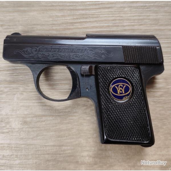 Pistolet de poche WALTHER mod�le 9B (Type II) - Cal 6,35 Browning (Occasion)