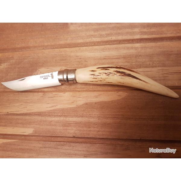 opinel n8 custom cerf