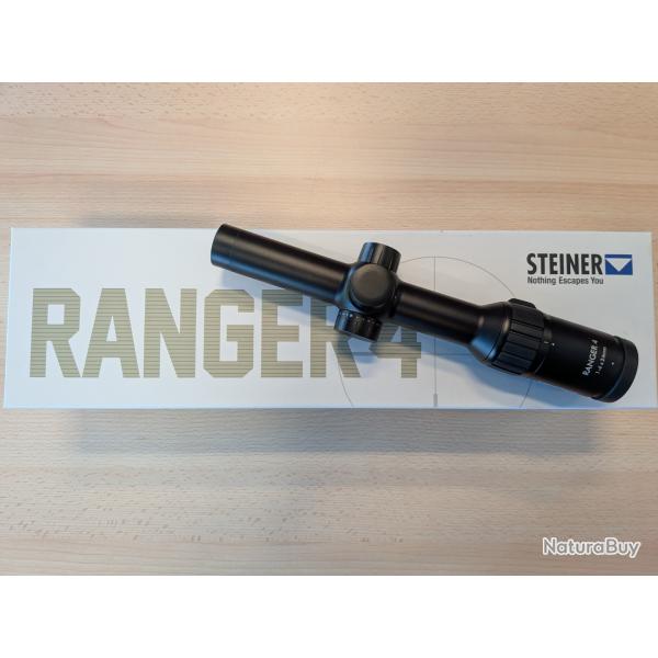 Lunette de battue STEINER RANGER 4 / 1-4 X 24 RETICULE A4-I avec RAIL ZEISS
