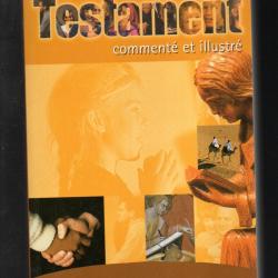 le nouveau testament illustr&eacute; en fran&ccedil;ais livre religieux antiquit&eacute;