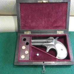 Beau coffret ancien pour derringer Colt 1,2,3 et double derringer R&eacute;mington