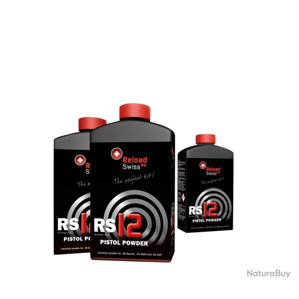 Poudre Reload Swiss RS12 - bidon de 500gr