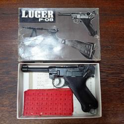 R&eacute;plique de pistolet Luger P08 - Made by NAKATA - Japon 1970 - BE