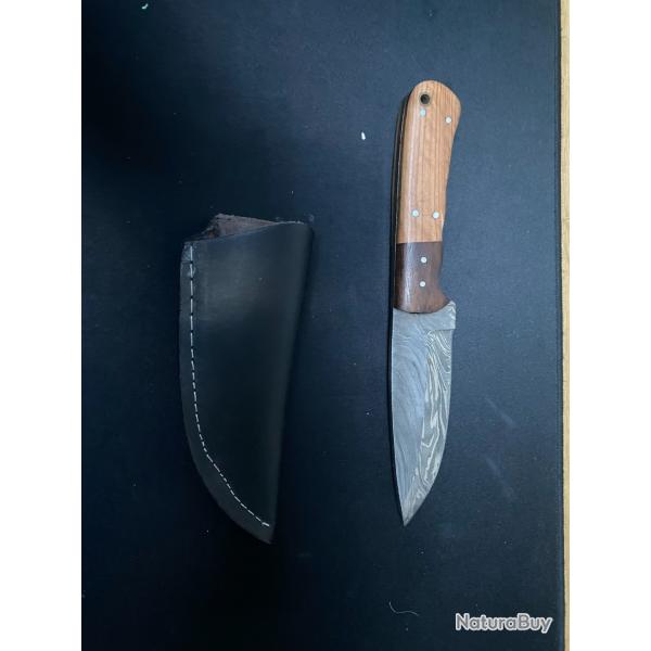 Couteau lame fixe artisanal