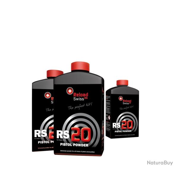 Poudre Reload Swiss RS20 - bidon de 500gr