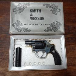 R&eacute;plique de Revolver Smith & Wesson Model 36 - Made by INT - Japon 1970 - BE
