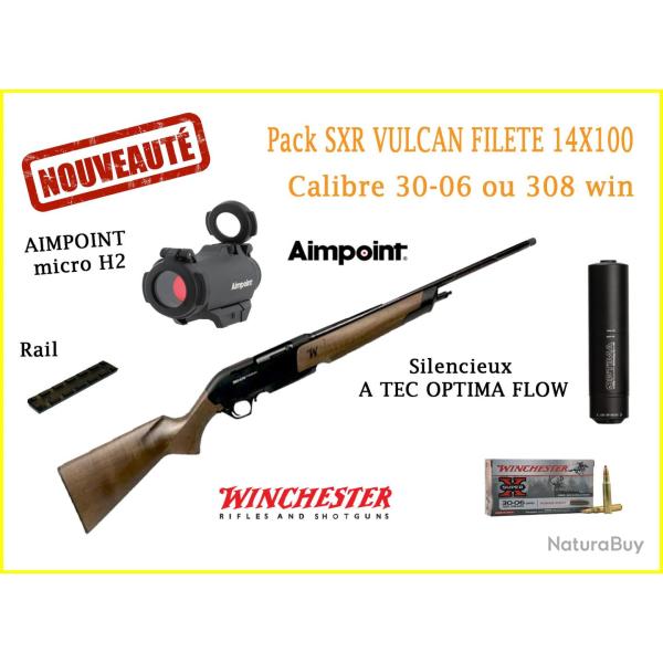 Pack Winchester SXR Vulcan filet�e calibre 30-06 ou 308 win + aimpoint + silencieux A TEC 4