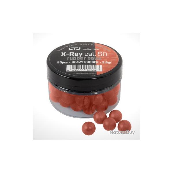 Billes caoutchouc LTL x-ray lourde cal.50 par 50