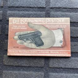 NOTICE TR&Egrave;S RARE,notice d'origine browning 1906