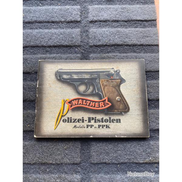 TR�S RARE! Notice d'origine walther ppk/pp zella-mehlis