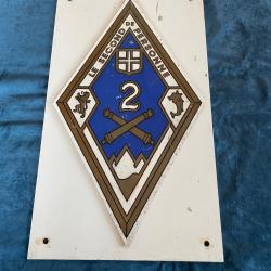 Plaque de r&eacute;giment du 2i&egrave;me r&eacute;giment d'artillerie