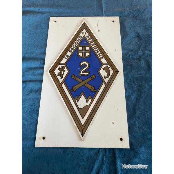 Plaque de r�giment du 2i�me r�giment d'artillerie