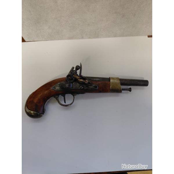 R�plique pistolet silex.