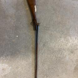 1 euro sans prix de r&eacute;serve - Fusil de braconnier &agrave; broche