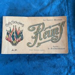 Cartes postales d&eacute;tachables Reims la guerre