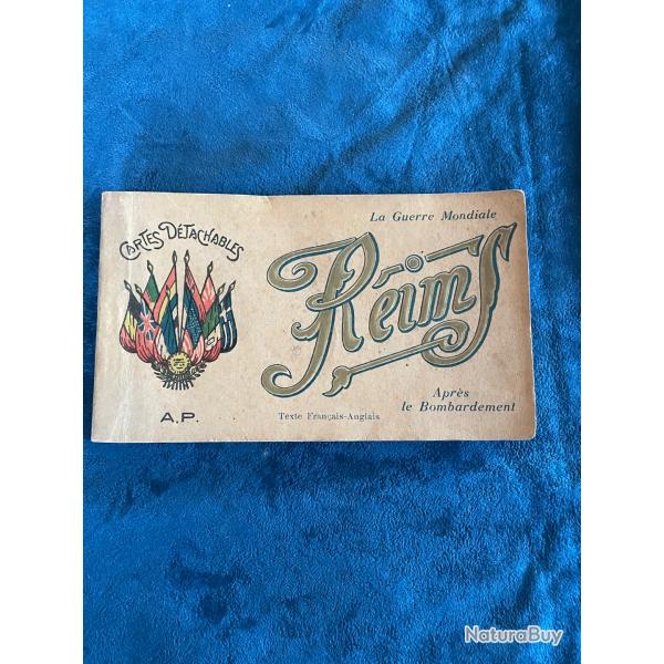 Cartes postales d�tachables Reims la guerre