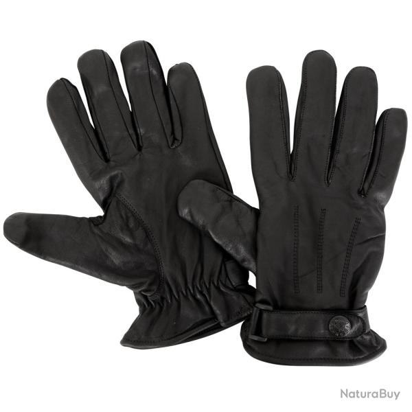 Gants de palpation cuir doubl�s polaire M NOIR