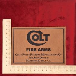 Etiquette en cuir pour coffret Colt #1