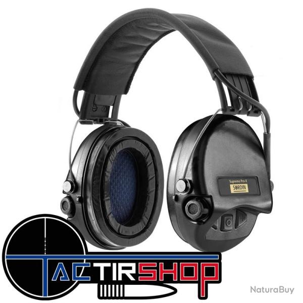 Casque actif Sordin Supreme Pro X Noir Gel