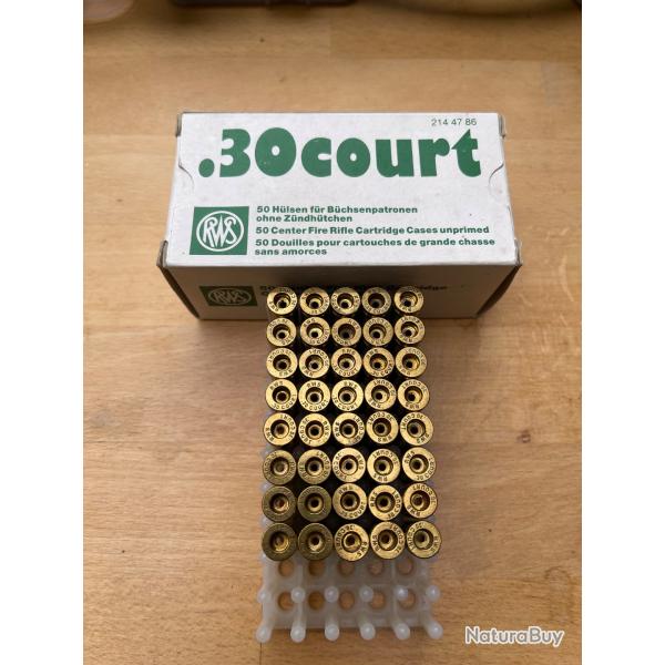 40 DOUILLES RWS NEUVES calibre .30 short