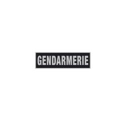 Bande Gendarmerie R&eacute;fl&eacute;chissante - 2 x 10 cm Noir