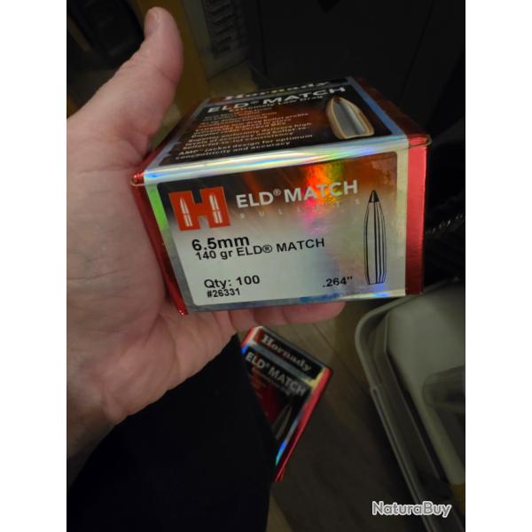 Ogives Eld Match 140gn 6,5 creedmor