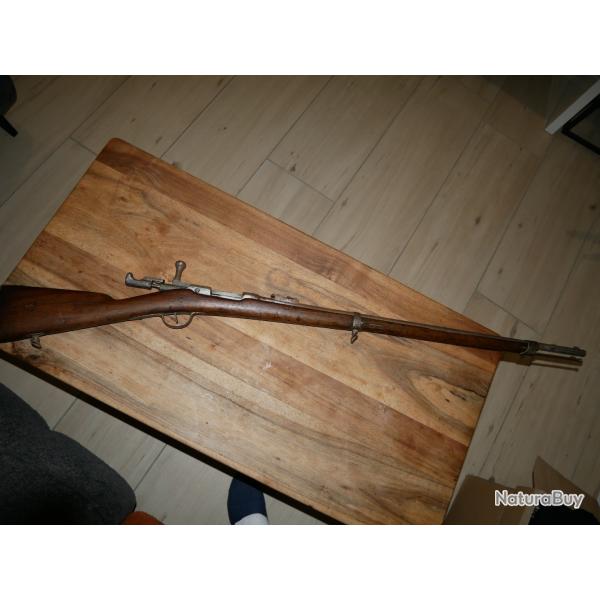 Fusil CHASSEPOT 1866 dans son jus dat� 1870, complet et fonctionnel