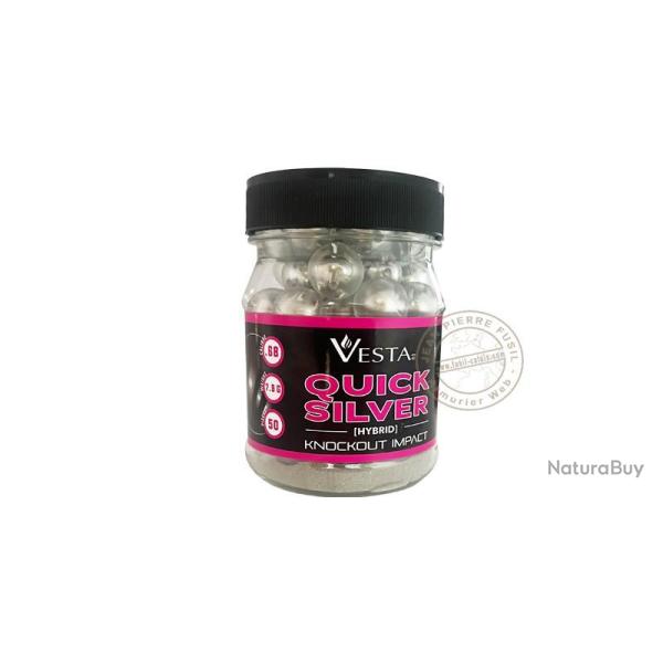 VESTA DEFENSE - Pot de 50 billes QUICK SILVER .68