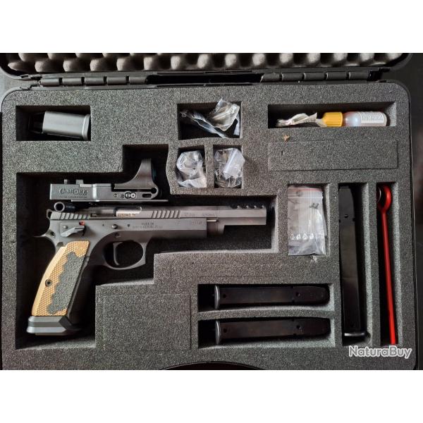 Pistolet CZ CZECHMATE , 9mm Majeur, Open division