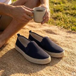 Espadrilles Homme Bleu Marine - Tige Basse 43
