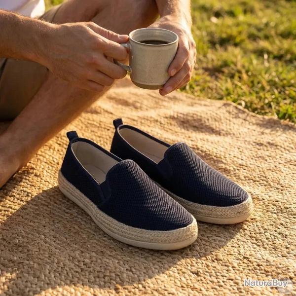 Espadrilles Homme Bleu Marine - Tige Basse 44